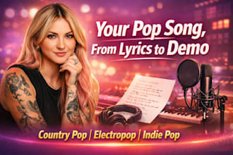 produce unique country pop, electropop, dance pop and indie pop tracks