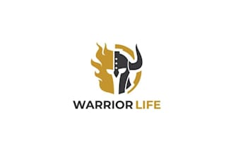 design awesome warrior tactical training logo