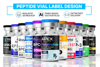 design peptide research websites, supplement shops, and nutraceutical brands