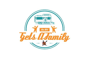 make xtreme rv fun adventurous logo with slogan a family