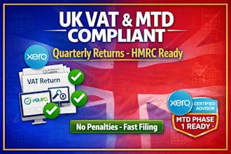 handle UK vat bookkeeping and making tax digital compliance