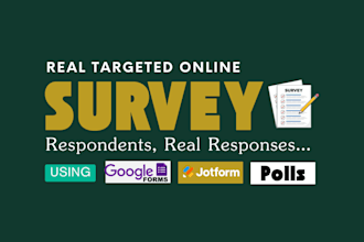 do survey promotion and collect respondents to fill online survey forms or polls
