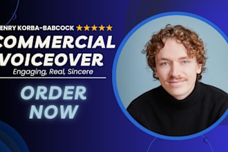 record conversational commercial voiceover