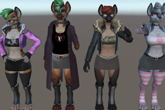 vrchat avatar, port model, edit sfm, gmod, mmd, tf2, and l4d2 playermodels