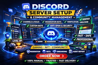 discord server setup channel roles moderation bots and verification