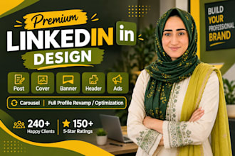 design premium and professional linkedin banner