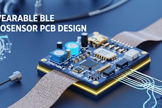 design wearable ble electrochemical biosensor pcb with firmware
