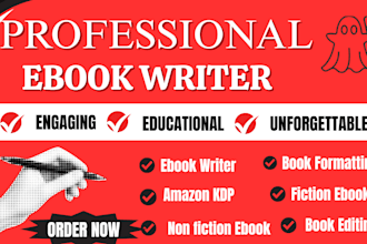 ghostwrite ebook fiction non fiction ebook writer ghostwriter amazon KDP ebook