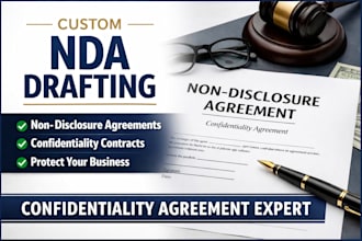 draft a professional nda or confidentiality agreement for your business