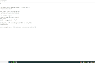 create a python script to extract text from PDF