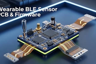 develop wearable ble electrochemical sensor pcb hardware and firmware