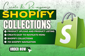 create easy to navigate shopify collection, shopify automated menu