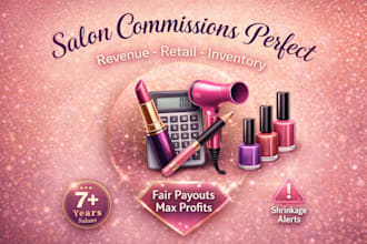 track salon product inventory commissions and service revenue