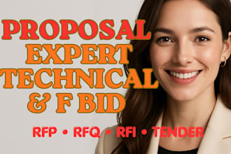 write professional rfp rfq, rfi and winning tender proposals