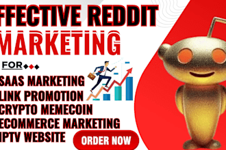 do reddit marketing for saas, ecommerce crypto memecoin iptv and link promotion