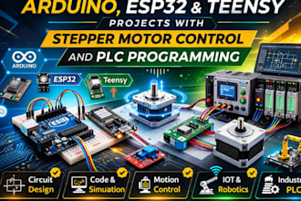 do arduino esp32 teensy stepper motor controlling and plc programming