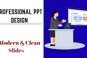 design modern and professional power point presentation slides