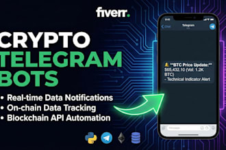 build a custom blockchain data bot for telegram using python