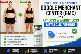 setup weightloss fatloss metabolic peptide google merchant listing