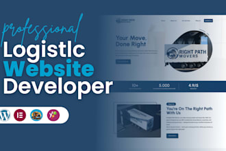 develop logistics, trucking, dispatch, freight broker and shipping websit