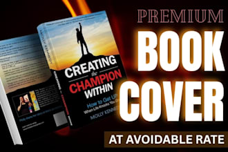 do unique professional book cover design and ebook cover
