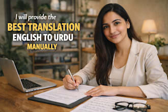 provide the best translation english to urdu manually