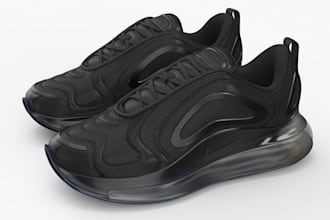 model custom 3d sneakers for production and marketing