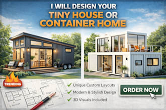 design a tiny house or shipping container home floor plan