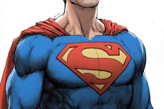 superhero character for comics