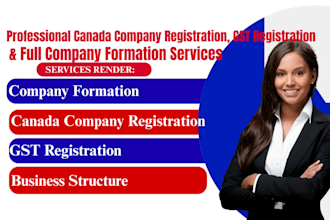 incorporate company registration in canada, register gst, do company formation