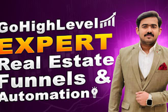 setup gohighlevel real estate funnel crm and automation workflows