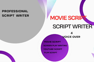 be your youtube script writer and voice over on script