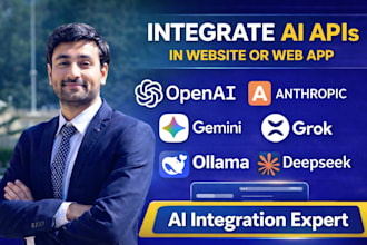 integrate openai, gemini or custom ai apis in your web app