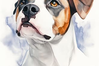 paint a custom pet portrait