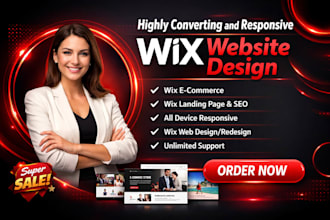 build wix website design wix studio development redesign wix blog landing page