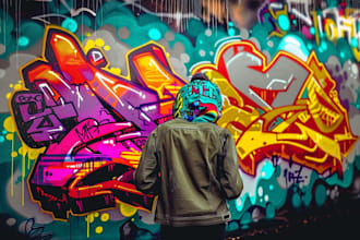 design an amazing graffiti digital and lettering for your business