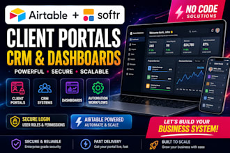 setup airtable, airtable automation, airtable integration airtable expert softr