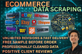 do product scraping and scrape ecommerce websites for you
