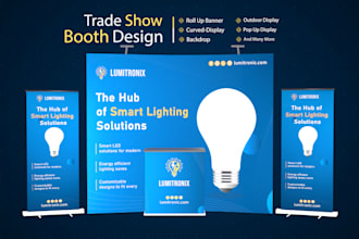 design trade show booth, backdrop, and exhibition stand