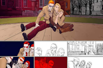 create comic book cover
