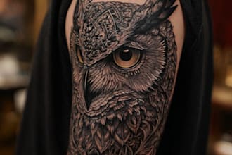 professionally design your sleeve tattoo , chest tattoo