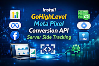 install gohighlevel facebook meta pixel conversion API server side tracking GTM