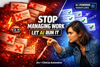 automate custom system jira atlassian and clickup workflows using ai support