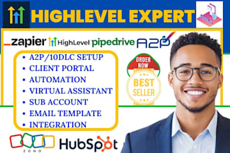 setup gohighlevel sub account hubspot pipedrive a2p 10dlc ghl funnel integration