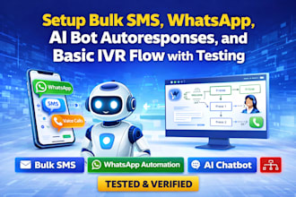 twilio bulk SMS whatsapp voice ai bot autoresponder IVR setup a2p compliance