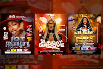 design party flyer, club, dj, music, event flyer poster design
