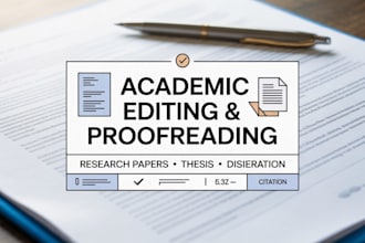 edit proofread technical, report, research writing in apa 7th edition