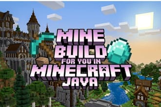 mine and build for you in minecraft java