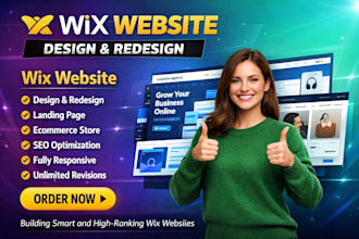 build wix website design wix studio development redesign wix blog landing page