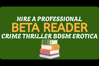 double beta read your crime thriller or bdsm erotica manuscript